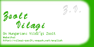 zsolt vilagi business card